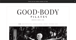 Desktop Screenshot of goodbodypilates.com